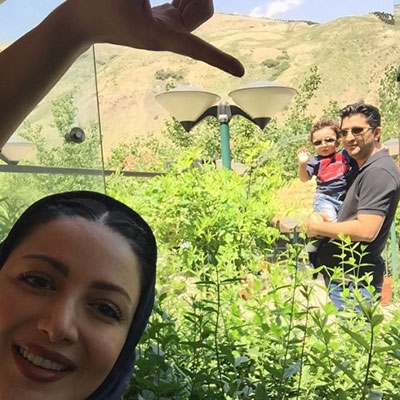 عکس/شیلا خداداد و خانواده در فشم