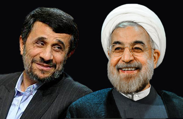 روحانی و احمدی نژاد، دو روز قبل در کنار یکدیگر! / همه رازهای سیاسی سال 94 در این 3 عکس