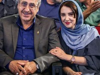 عکس پدر و دختر هنرمند و دوست داشتنی، سحر و مسعود جعفری جوزانی در حاشیه جشن حافظ