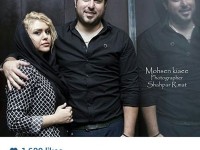 محسن کیایی و همسر جان در آسانسور
