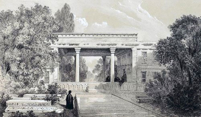 آرامگاه حافظ 200 سال پیش +عکس