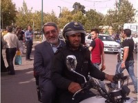 وزیر کشور ترک موتور سیکلت+عکس