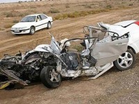 تصادف سه خودرو در جاده قم - کاشان ، 9 مجروح برجای گذاشت