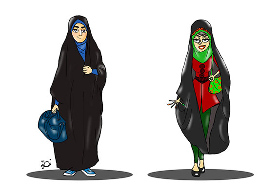 پوستری درباره عفاف و حجاب در مترو تهران که اینبار مردان را مخاطب قرار داده است/ عکس