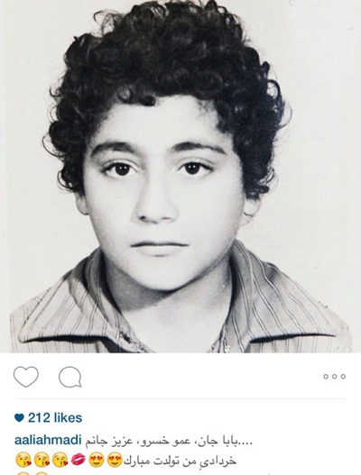 عکسی فوق العاده از کودکی های خسرو احمدی