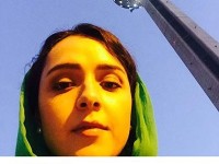 سلفی ترانه علیدوستی یکی از فعال ترین خانم های بازیگر در اینستاگرام با برج میلاد