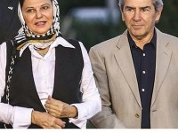 فرامرز خان قریبیان و همسر محترم در حاشیه یک مراسم