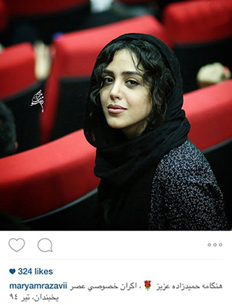 هنگامه حمیدزاده، بازیگر جوان و خوش آتیه سینما در اکران خصوصی عصر یخبندان