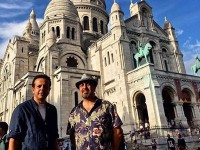 سامان مقدم و آقا رضا عطاران در جریان یکی از سفر های اروپایی شان