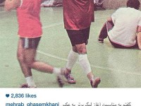 عکسی که مهراب قاسمخانی به مناسبت آغاز لیگ برتر با شورت ورزشی به اشتراک گذاشت