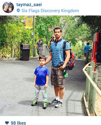 خوش گذرانی های هادی ساعی و پسرش در کالیفرنیا تازه شروع شده است