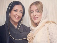 شیما محمدی و مرجانه گلچین در یک مراسم در تالار حافظ