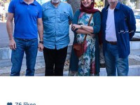 همایون خان ارشادی در کنار چکامه چمن ماه، حسن پورشیرازی و پیمان حقانی در کنار خیابان!