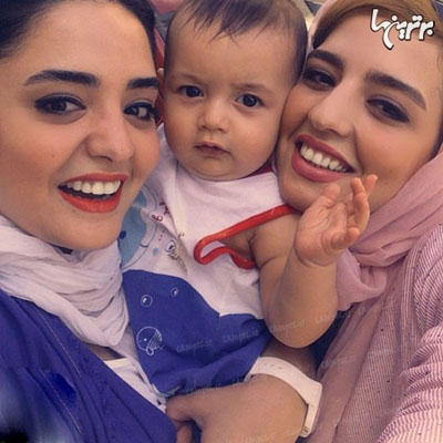 سلفی نرگس محمدی و خواهرش که به لطف خواهرِ بازیگرش در تمامی برنامه های تلویزیونی حضور پیدا کرده است، در کناربرادرزاده شان