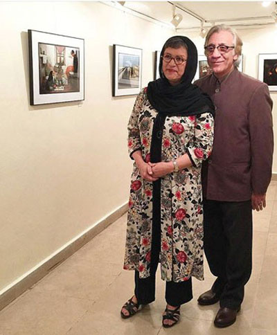 مسعود رایگان و رویا تیموریان، زوج دوست داشتنی سینما در یک گالری