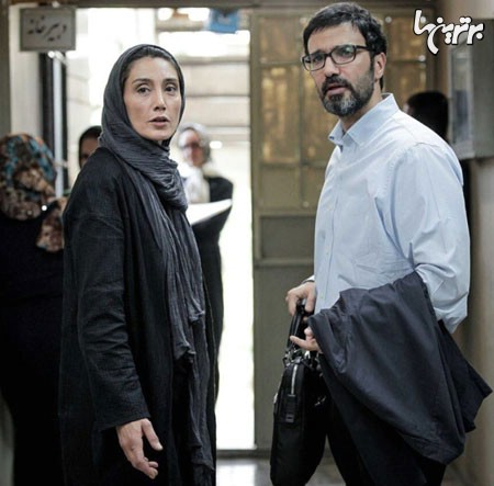 هدیه تهرانی و محمدرضا فروتن در نمایی از فیلم «عادت نمی‌کنم»