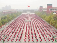 تمرین گروهی «تای چی چوان» ورزش رزمی چین