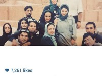 خاطره بازی گلاره عباسی با عکسی از دوران دانشجویی اش