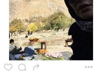 سلفی رویا نونهالی در صبح عاشورا در گورستان شهر تاکر از توابع شهرستان نور