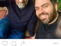 سلفی شهرام قائدی و مهران رجبی در گوشه ای از فرحزاد