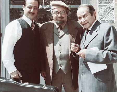 استاد جعفر والی، محمدرضا شریفی نیا و رامین راستاد در پشت صحنه سریال معمای شاه