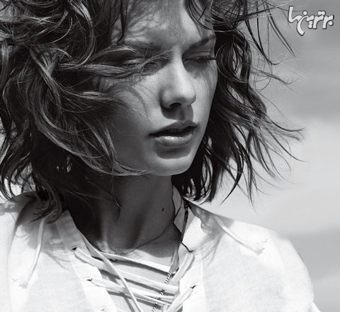«تیلور سویفت»، متفکر و با موهای پریشان در کنار ساحل، مدل عکاسی مجله «جی کیو» شده است