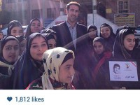 بهنام محمودی در راهپیمایی روز سیزده آبان!