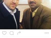 سلفی حامد غفاری مجری اخبار ورزشی در کنار مازیار ناظمی