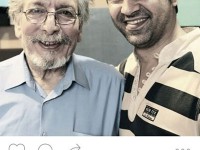 سلفی محمدرضا علیمردانی با بهمن خان مفید در یک استودیوی صداگذاری