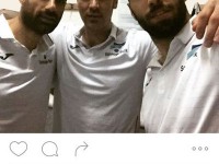 سید محمد موسوی، شهرام محمودی و عادل غلامی، سه ستاره تیم ملی والیبال کشورمان که هر سه در تیم والیبال بانک سرمایه بازی میکنند