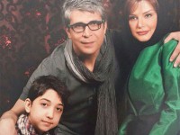 عکس آتلیه ای امیر غفارمنش بازیگر با استعداد طنز به اتفاق همسر و فرزندش
