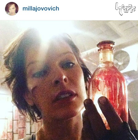 این هم از عطر جدید «میلا یوویچ»! مگر او از بقیه خواننده ها و هنرپیشه ها چه کم دارد؟!