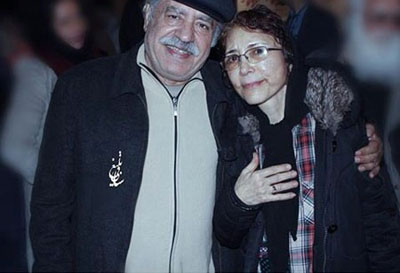 بهزاد خان فرهانی و همسر محترم در مراسم اکران خصوصی فیلم شیفت شب