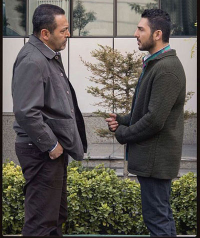 فریبرز عرب نیا و محمدرضا غفاری در نمایی از فیلم جدیدشان