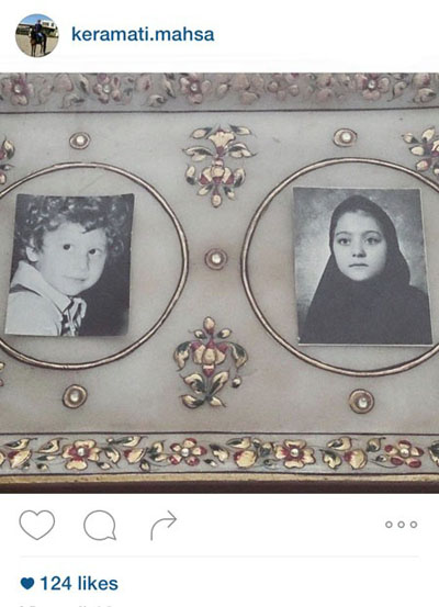 مهسا کرامتی با یک پست دو عکس از دو دوران مختلف کودکی اش را به نمایش گذاشت
