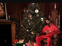 «اسنوپ داگ» بر روی تخت شاهی اش در کنار درخت کریسمسی که به روشی جالب تزیین شده است
