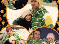 برف بازی های شهرام محمودی و خانمِ عزیزش در کنار سایر دوستان
