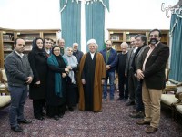 دیدار جمعی از هنرمندان با آیت الله هاشمی رفسنجانی