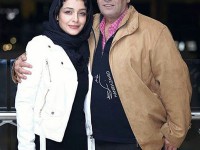 ساره بیات و پدر عزیزش در یک جشنواره هنری