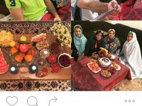 سید محمد موسوی و جشن گرفتن یلدا در کنار خانواده