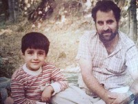 مهدی یغمایی و عکسی جالب از کودکی هایش در کنار پدر عزیزش