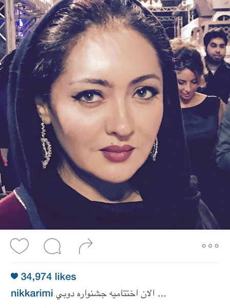 نیکی خانم کریمی در جشنواره فیلم دبی