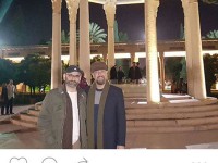 عکس زیبای محمد بحرانی و حبیب رضایی در کنار مقبره حضرت حافظ