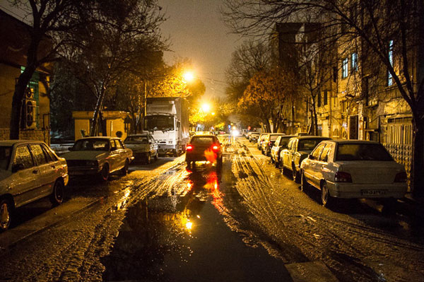 فیلم/ بارش شدید تگرگ در تهران