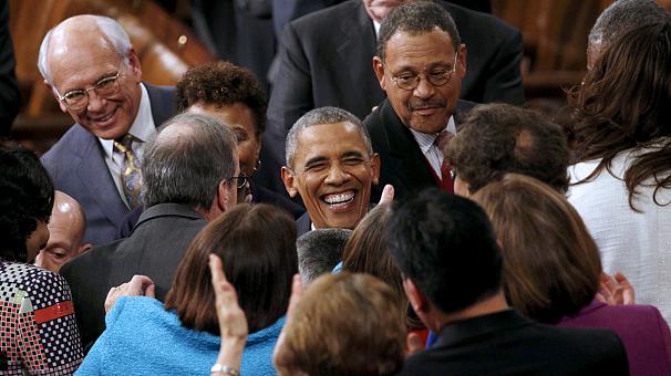 فیلم/ پشت صحنه آخرین سخنرانی سالانه اوباما در کنگره