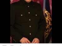 بهنام خان تشکر به نمایندگی از گروه فیلم «لاک قرمز» در برج میلاد حضور پیدا کرد