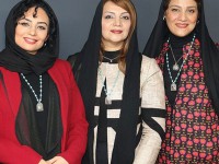عکس آتلیه ای شبنم مقدمی، الهام پاوه نژاد و یکتا ناصر در حالی که گردنبند مشهور مرغ آمین بر گردنشان آویزان است