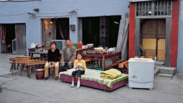 تصویری/ دار و ندار خانواده‌های چینی در یک قاب