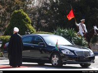 خودروی رئیس جمهور آذربایجان در تهران