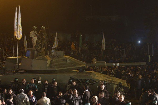 حماس از «اولین تانک ساخت خود» رونمایی کرد